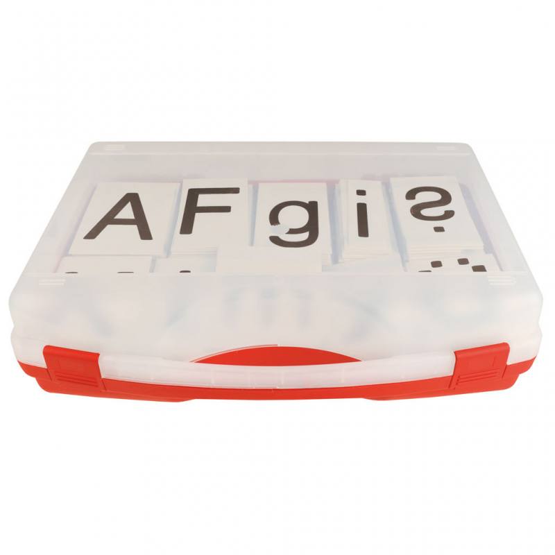 Magnetischer Buchstabensatz