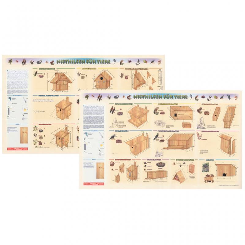 Lehrtafel Biologie – Nisthilfen