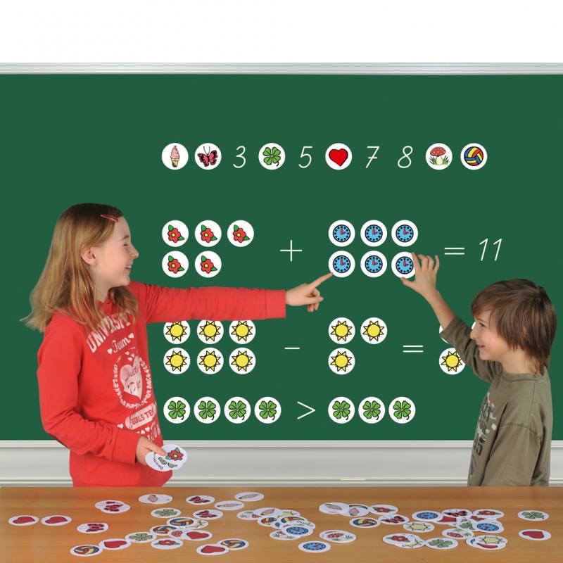 Rechensymbole - magnetisch für die Stahltafel