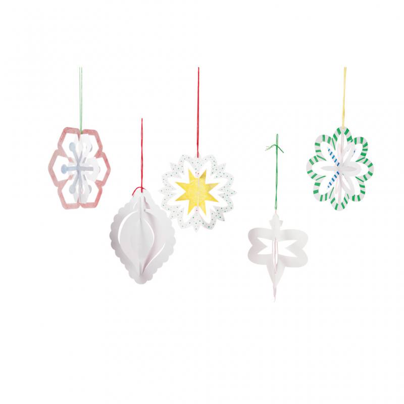 3D-Ornamente, 30 Stück, 20 cm