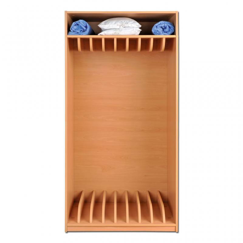 Modulus® Liegepolsterschrank mit 2 Einlegeböden für 9 Liegepolster, 160 cm lang