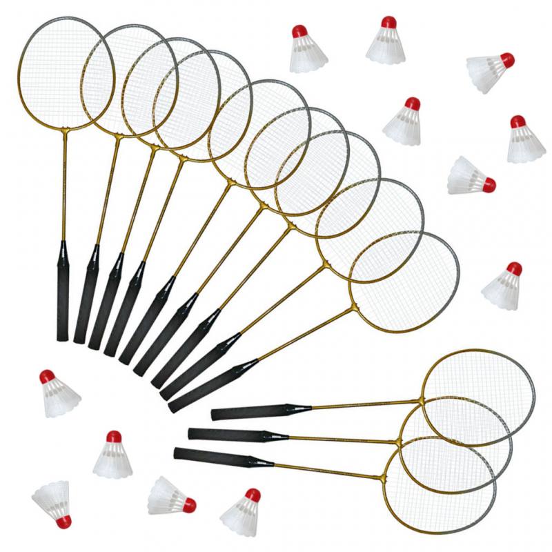 Badminton-Schulsport-Set II - 12 Schläger und 12 Bälle