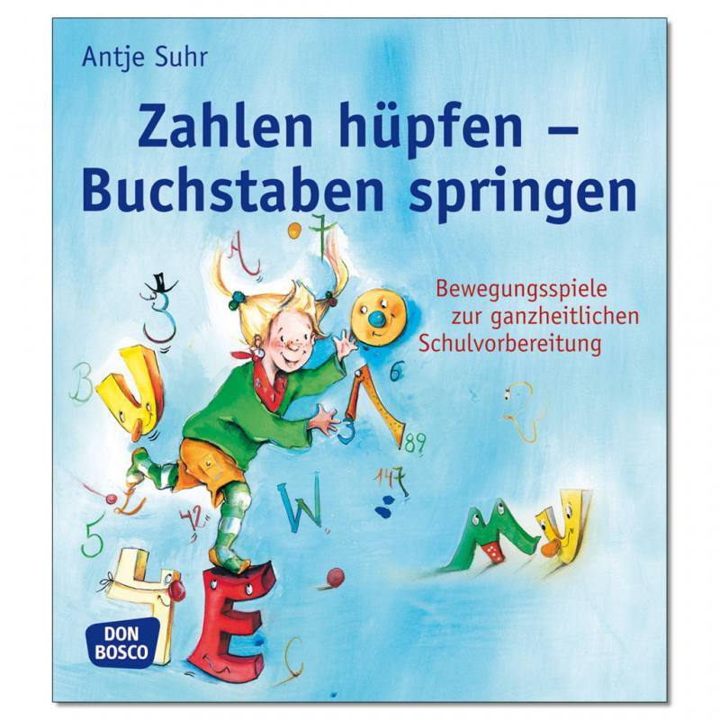 Zahlen hüpfen - Buchstaben springen