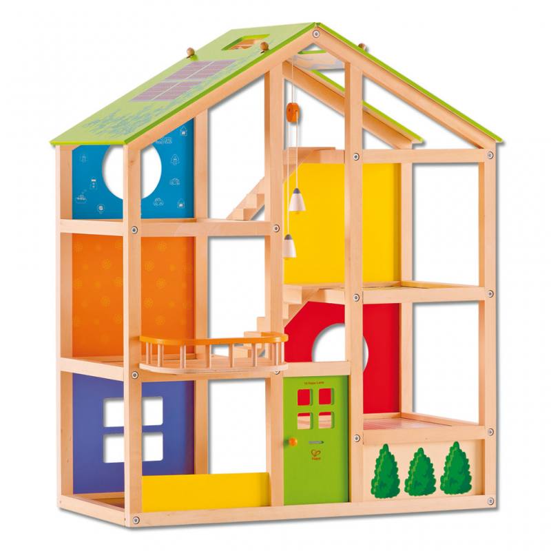 Puppenhaus aus Holz - ohne Einrichtung