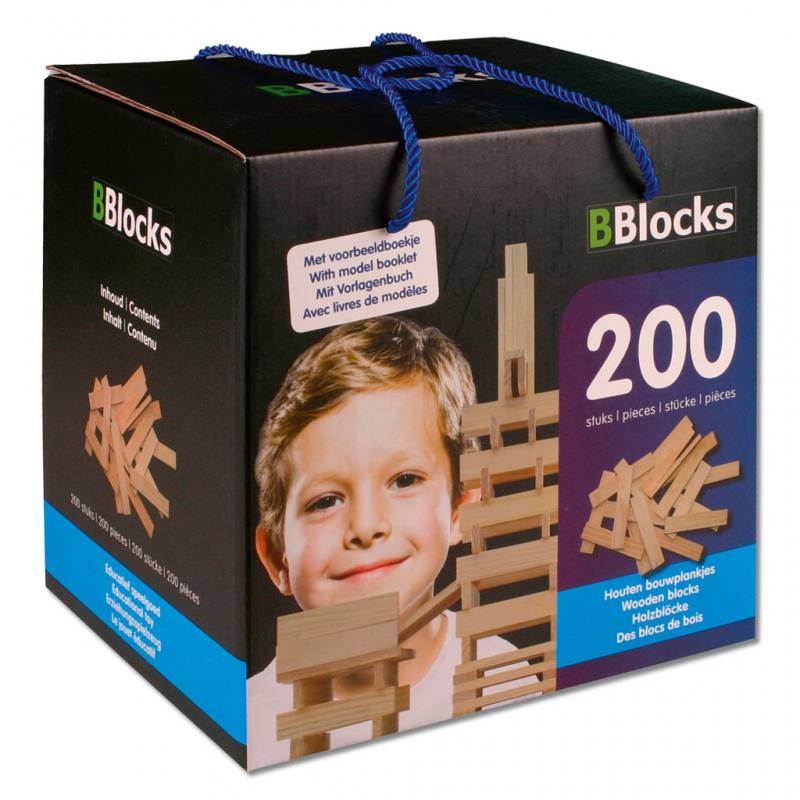 BBlocks Holzbausteine, 200 Stück