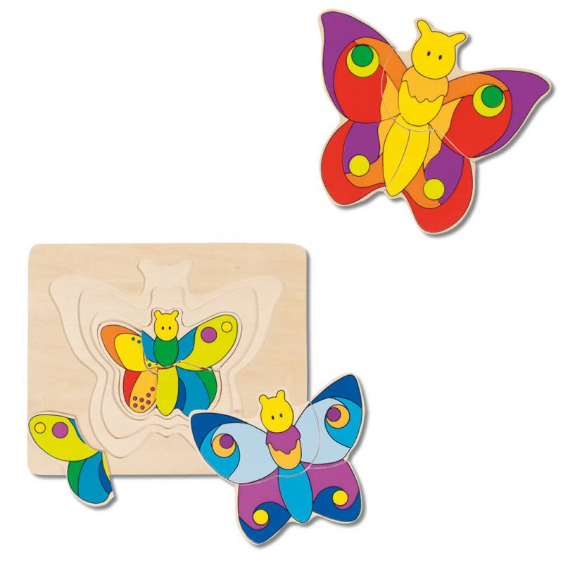 Schichtenpuzzle "Schmetterling"