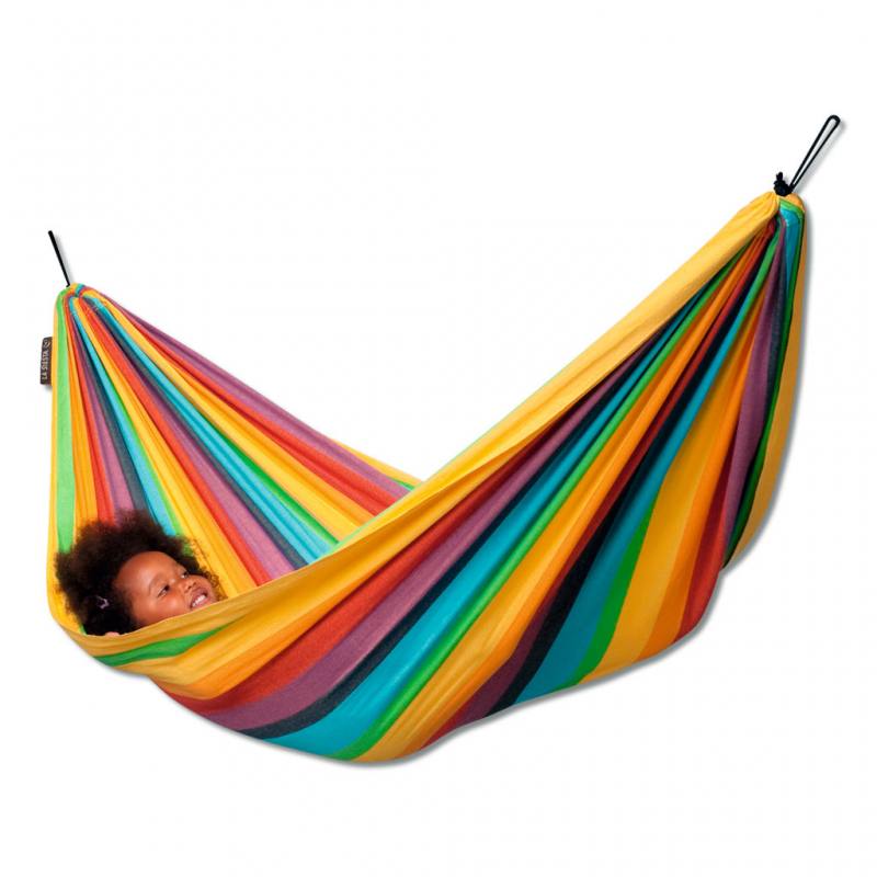 Kinderhängematte in Regenbogen-Farben