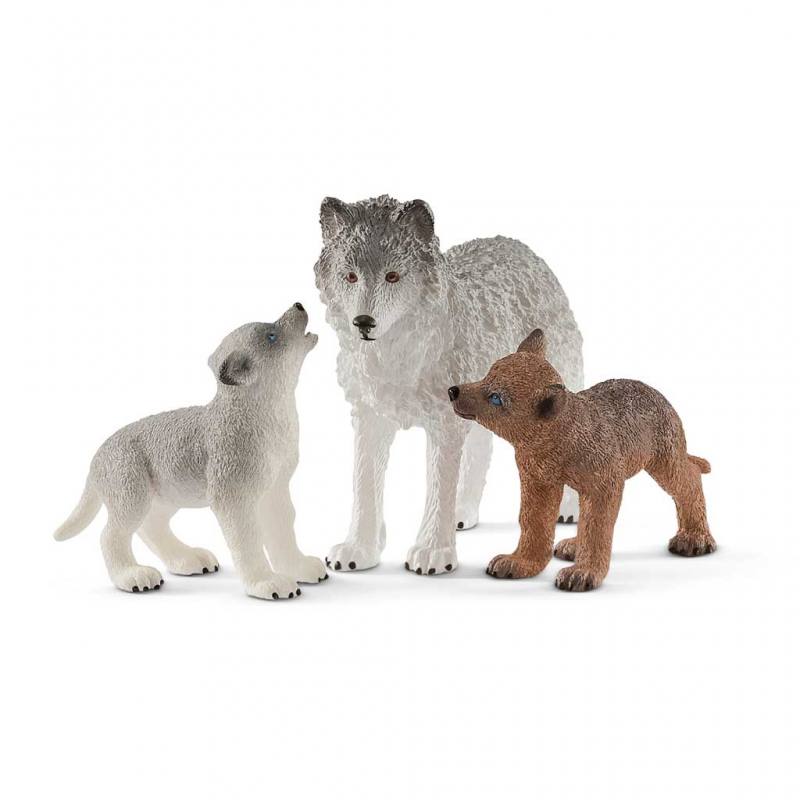 Schleich® Wolfsmutter mit Welpen