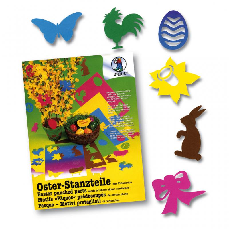 Oster-Stanzteile - farbig