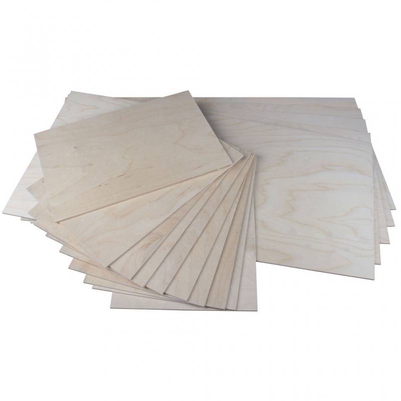 Birken-Sperrholz, 10 Platten, 30 x 66 cm