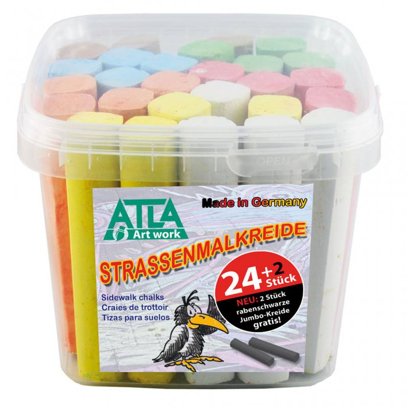 ATLA Straßenmalkreide im Eimer