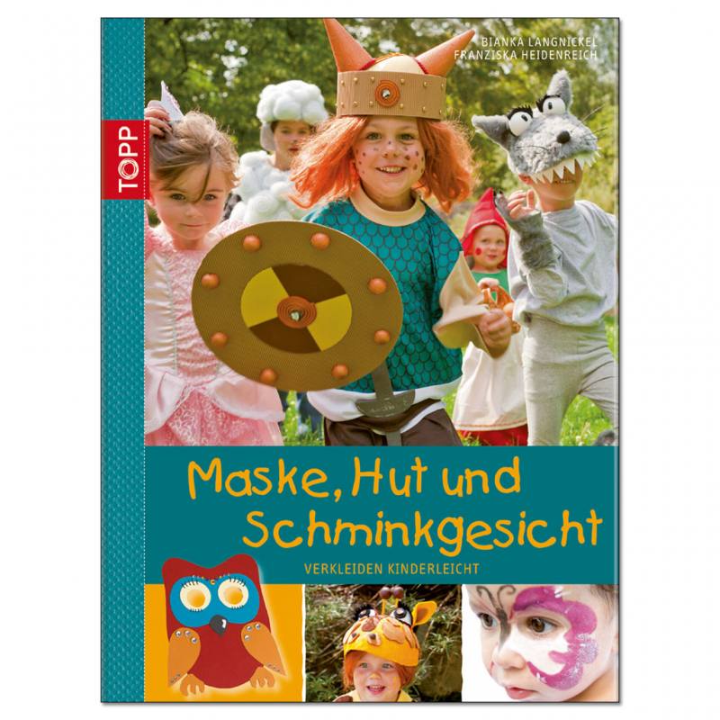 Maske, Hut und Schminkgesicht