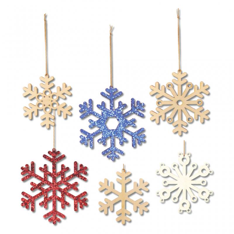 Holzanhänger "Schneeflöckchen"
