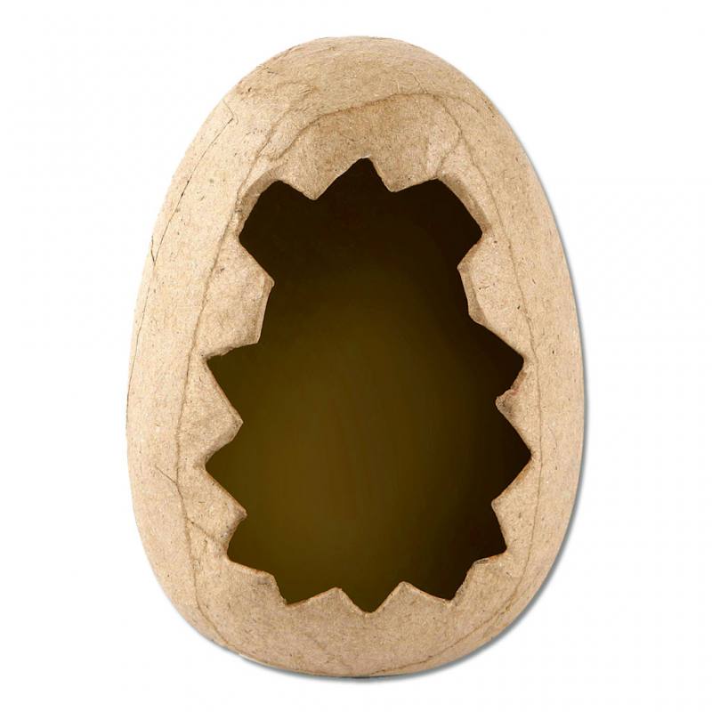 Pappmaché Eierhälfte
