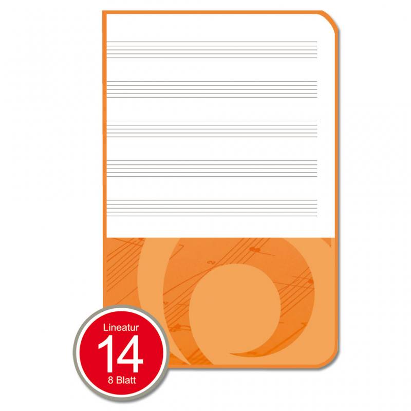 Notenheft A5 - 8 Blatt-W-92782