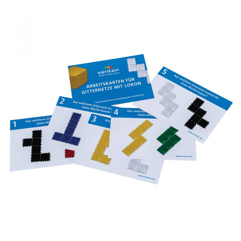 Arbeitskarten für LOKON Geometriebauteile