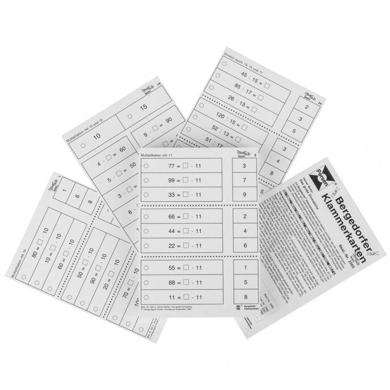 Bergedorfer® Klammerkarten Das große Einmaleins