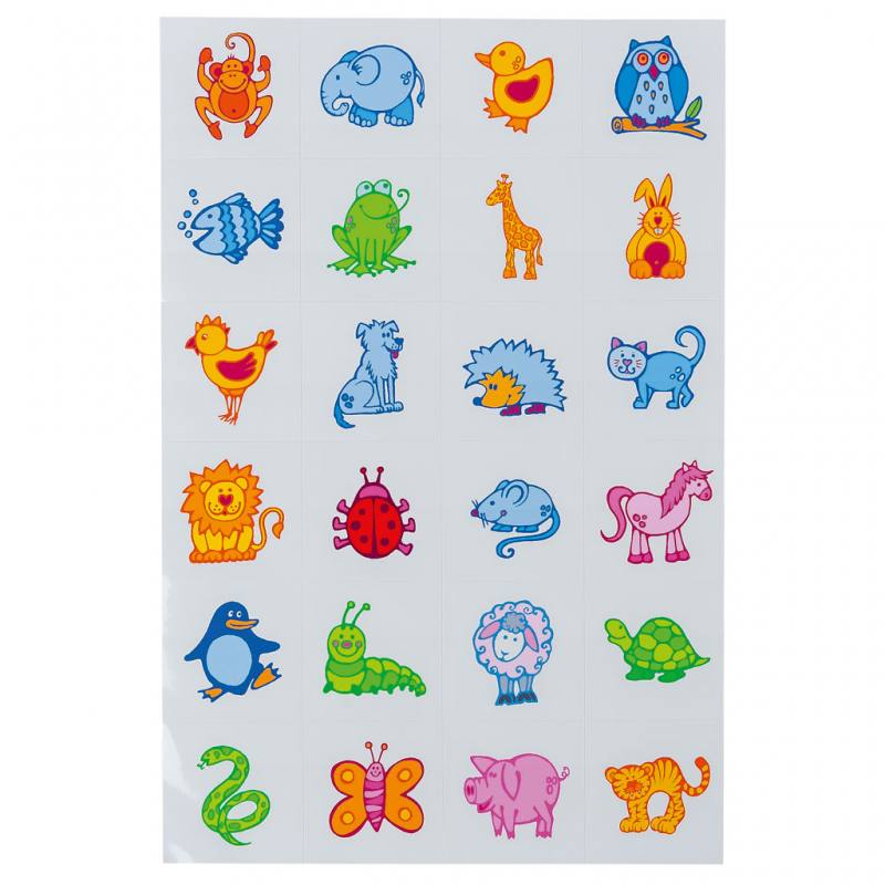 Erkennungsschilder Tiere Aufkleber