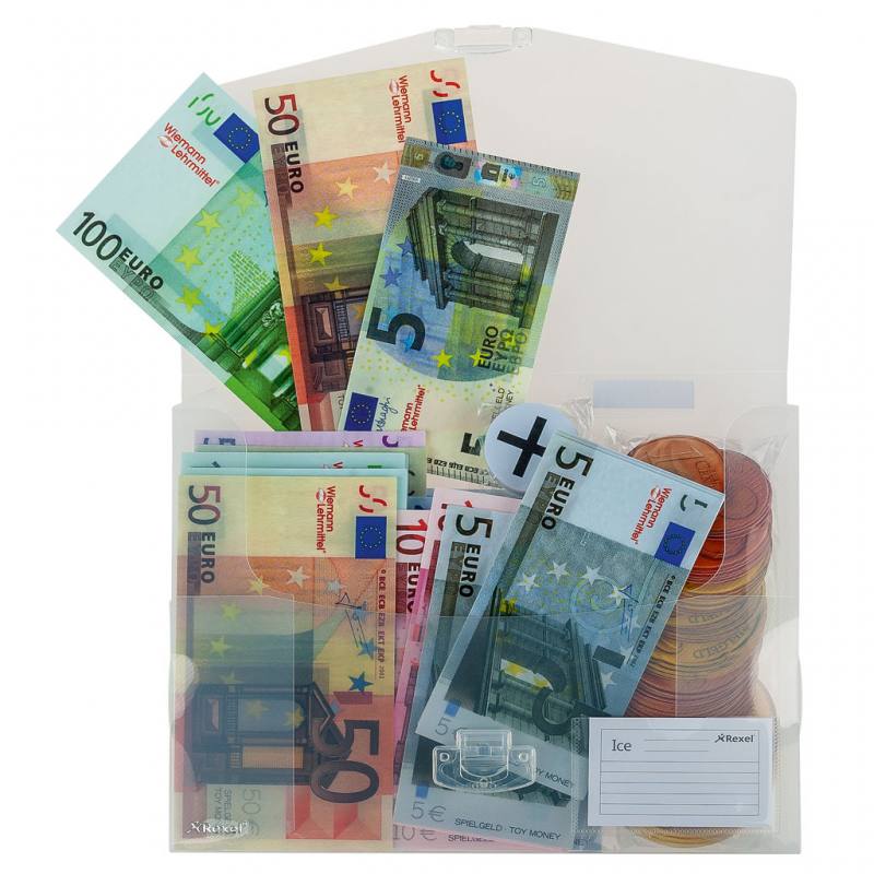 Euro-Rechengeld Im Plastiketui
