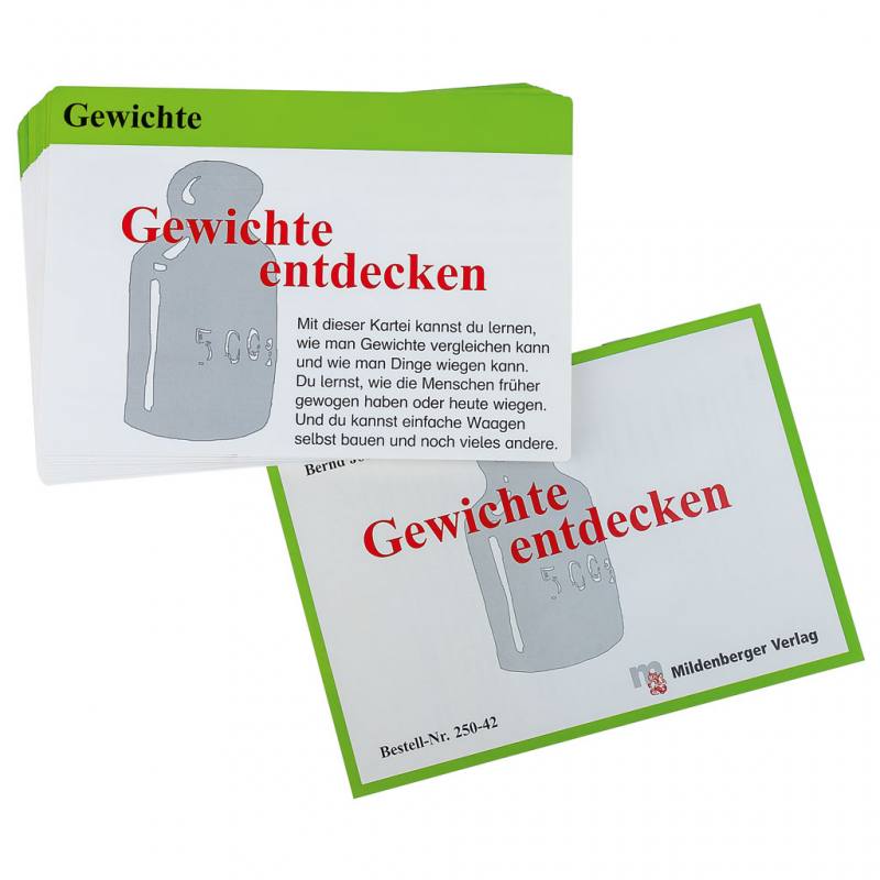 Lernkartei Gewichte entdecken