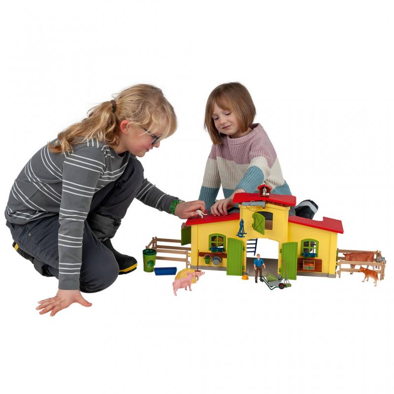 Schleich® Großer Stall mit Tieren und Zubehör