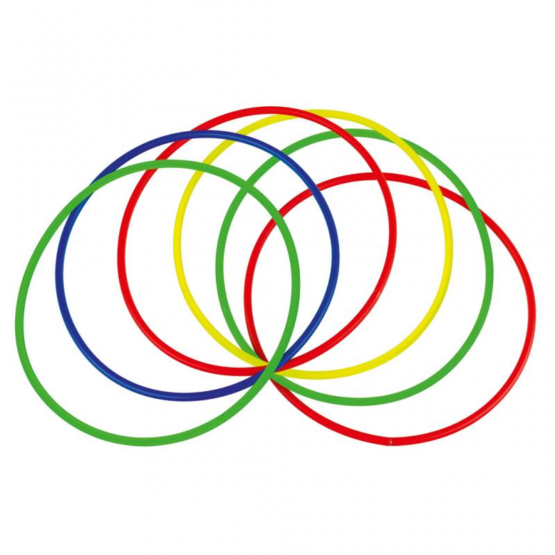 Hula-Hoop-Reifen, 75 cm, 6er Set
