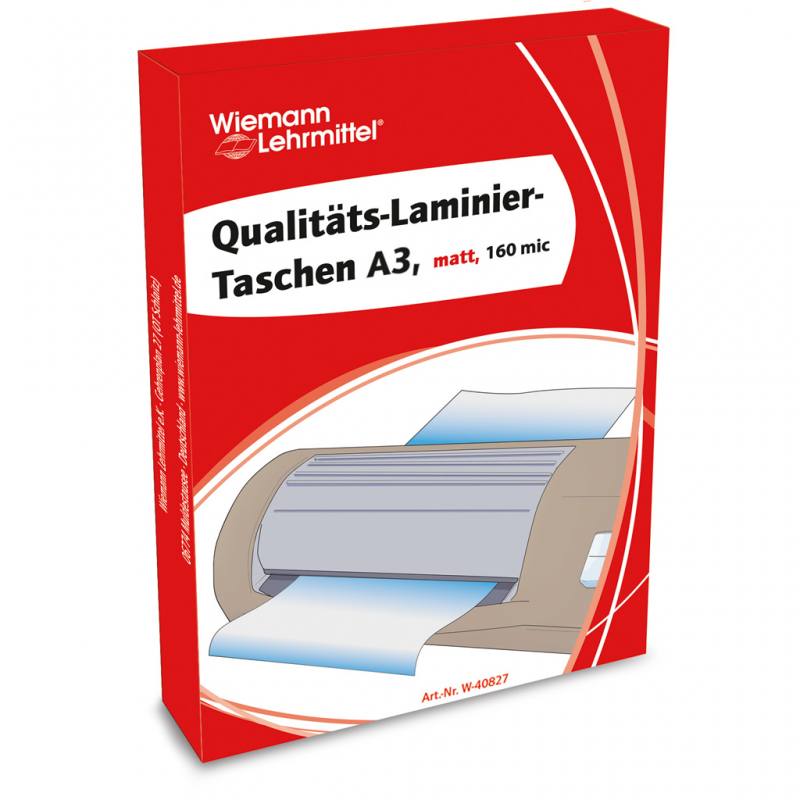 Qualitäts-Laminier-Taschen A3, matt