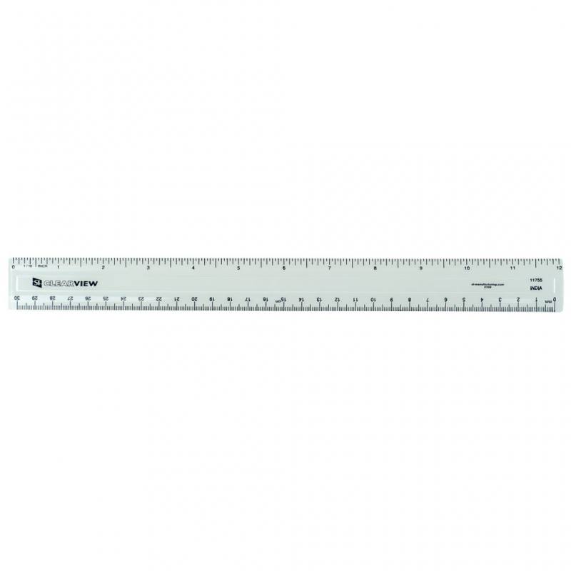 Lineal aus bruchsicherem Kunststoff, 30 cm/12 Inch