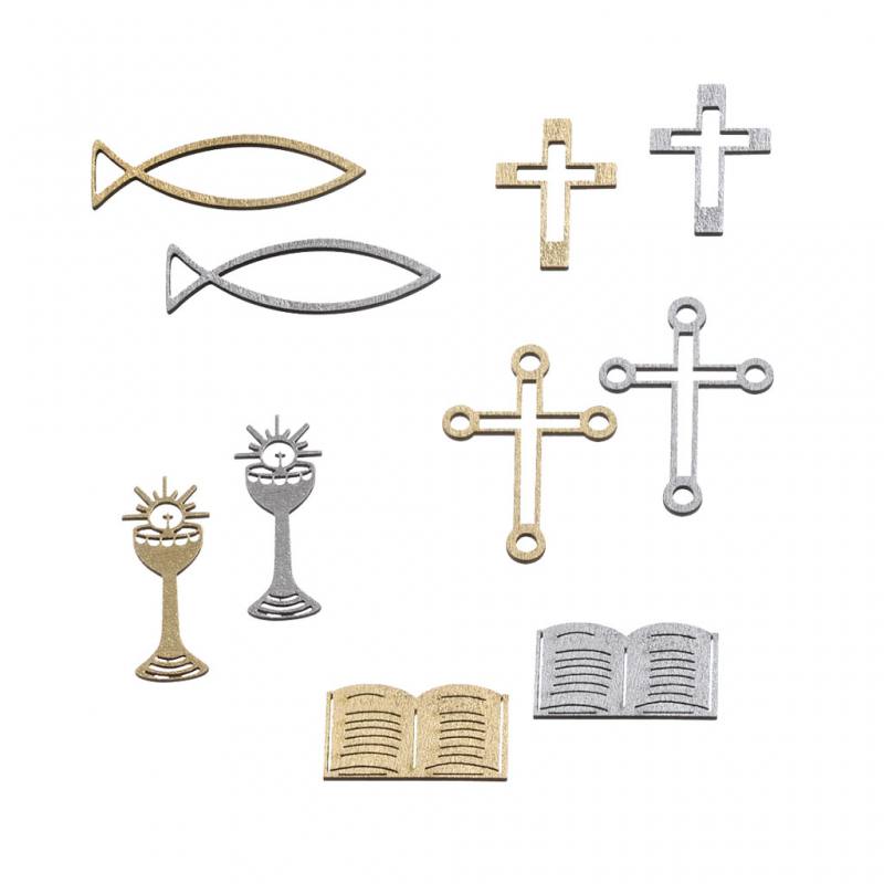 Streudeko Religiöse Motive, Silber oder Gold