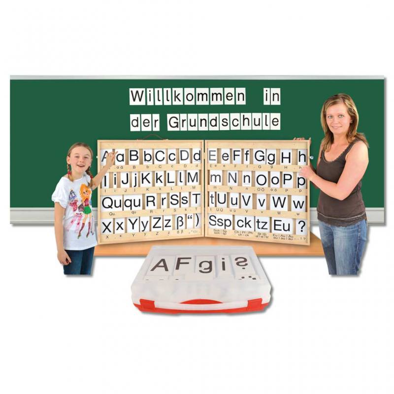 Magnetischer Buchstabensatz