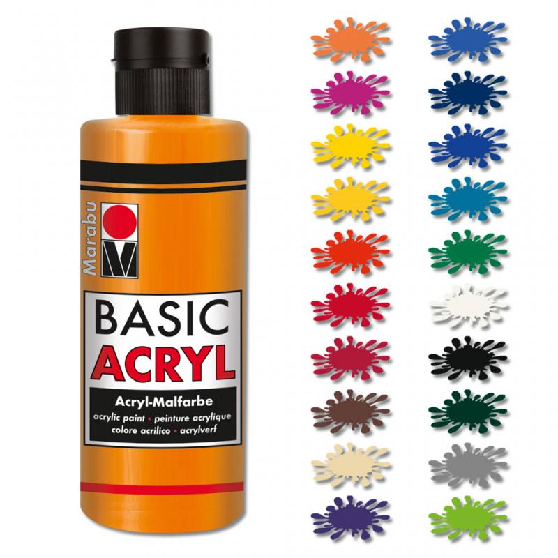 Marabu Basic Acrylfarbe - 15 Farben verfügbar