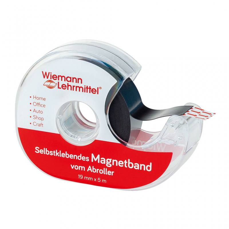 Selbstklebendes Magnetband im Abroller