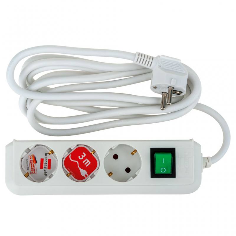 Steckdosenleiste mit Schalter, 3-fach