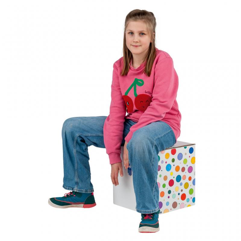 Trommelhocker aus Pappe