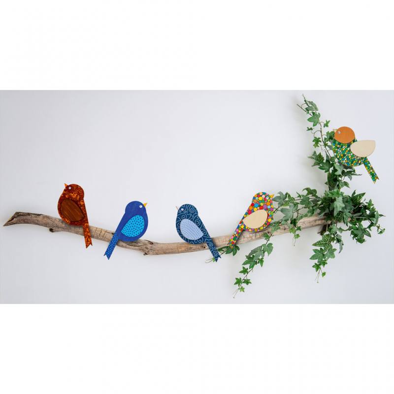 Bastelset Vögelchen mit Holzklammer