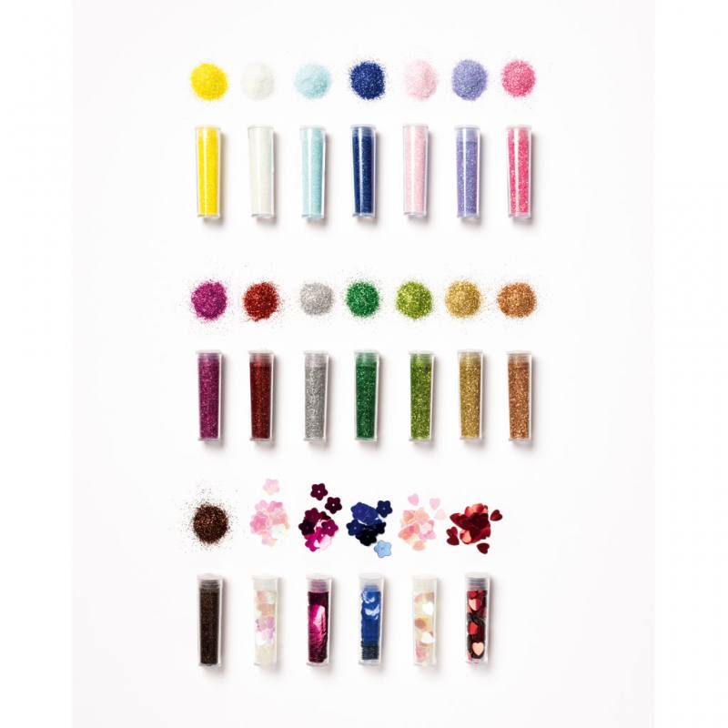 Folia® Bio Glitter & Pailletten Set Rainbow