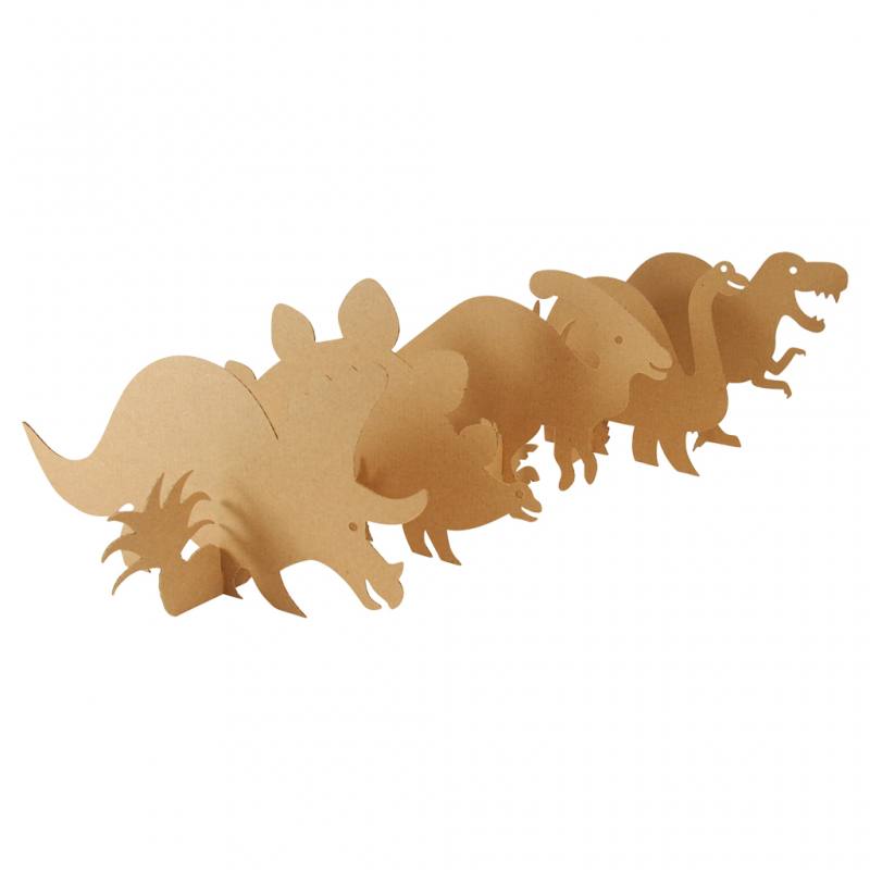 Dinosaurier, blanko, 25 Stück, 19 x 32 cm