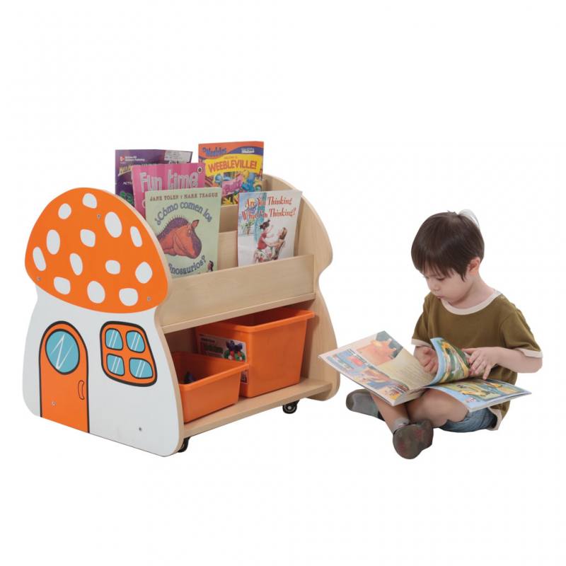 Bücherwagen Pilz, fahrbar