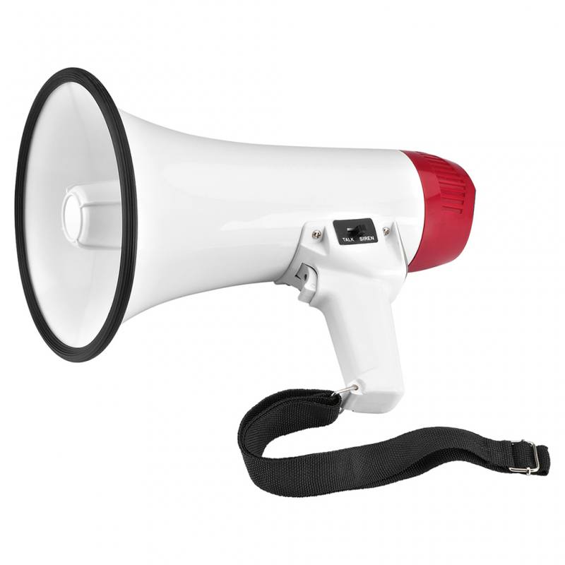 Handmegafon Standard mit Sirenenfunktion und integriertem Mikrofon