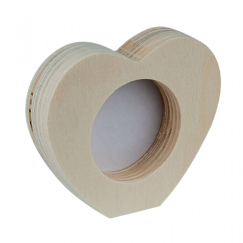Holz-Fotorahmen Herz