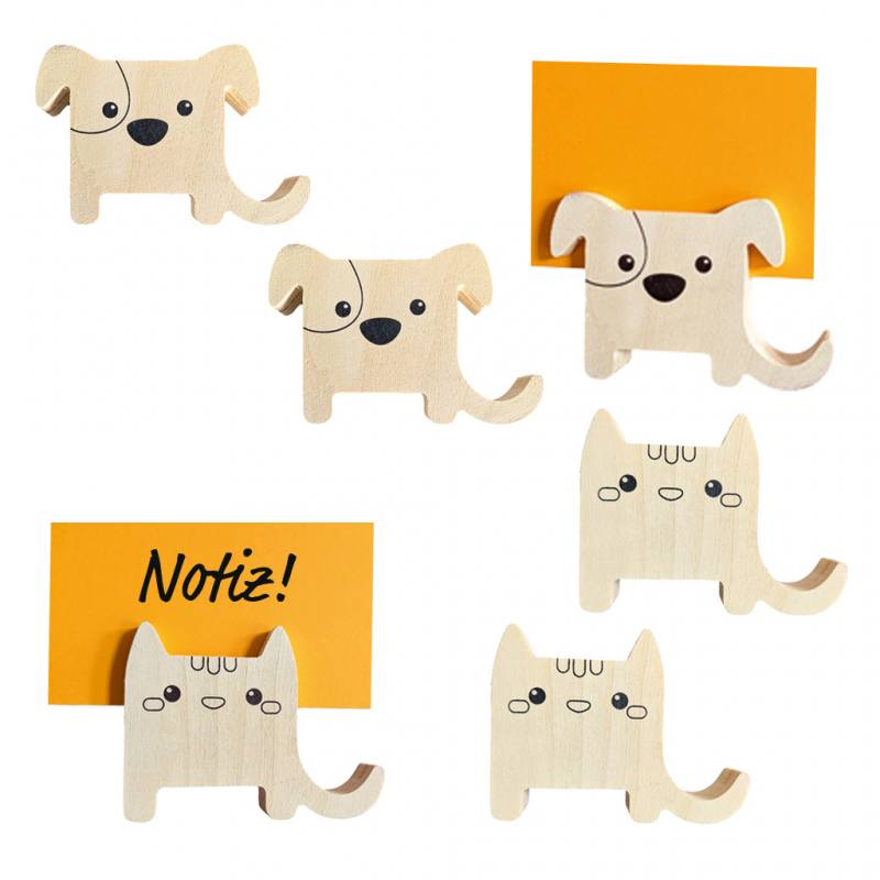 Kartenhalter Hund und Katze