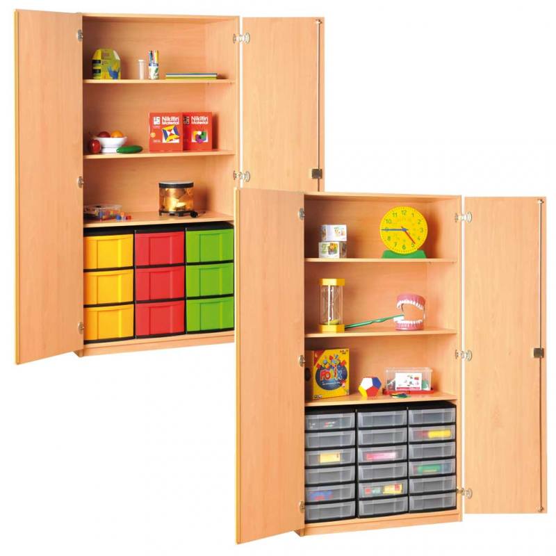 Modulus® Gruppenraum-Schrank mit Schüben und 3 Böden, 2 davon verstellbar