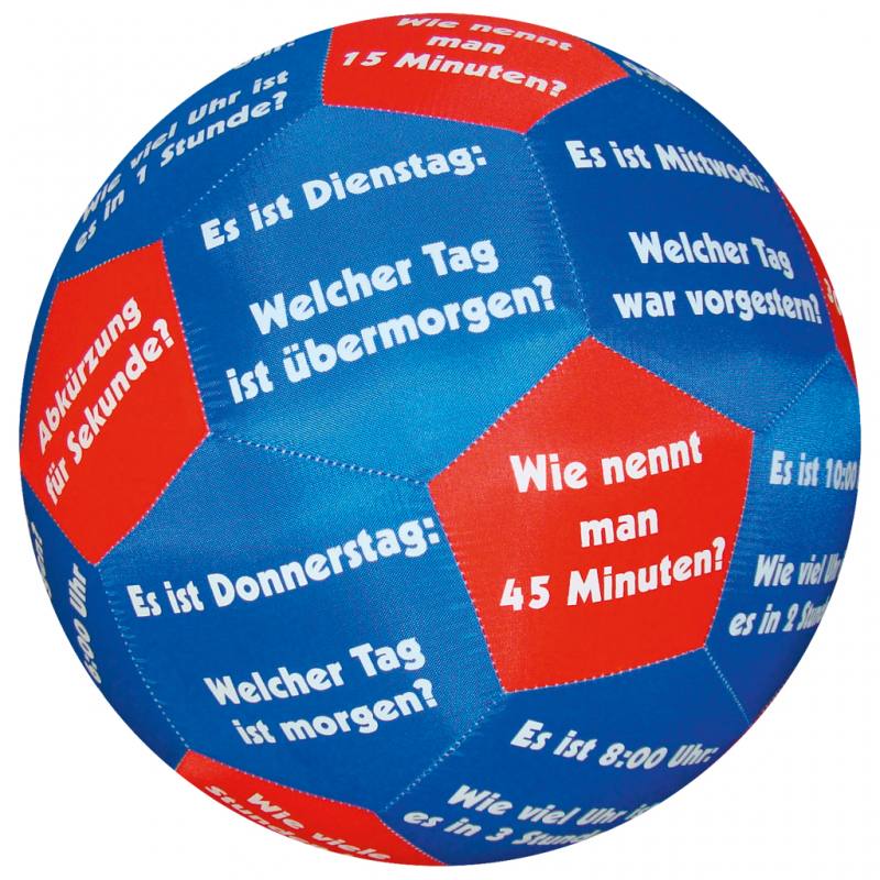 Lernspielball "Uhrzeit"