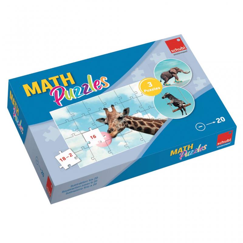 Mathpuzzles-Subtraktion bis 20