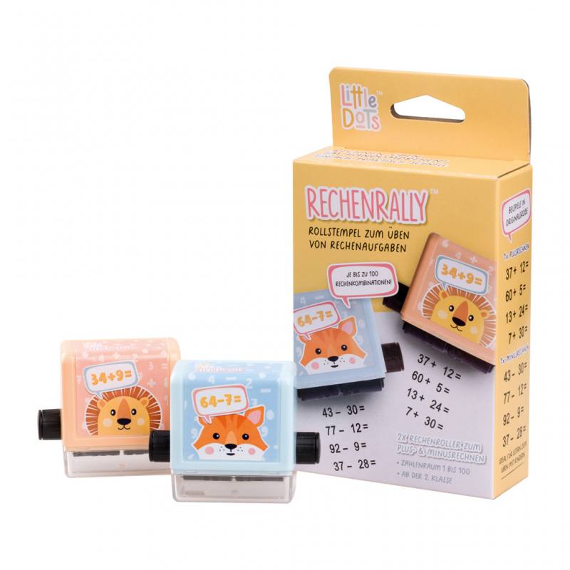 trodat Rechenrally Plus und Minus Rechenroller, 2er-Set