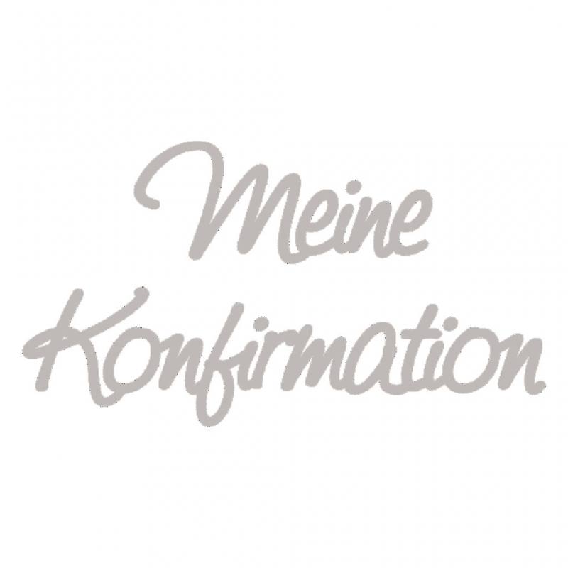 Wachsschrift "Meine Konfirmation", silber