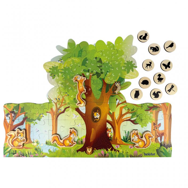 Beleduc® XXL Puzzle Nuki & Friends, 54 Teile