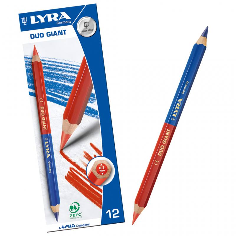 Zweifarbstift in Rot & Blau