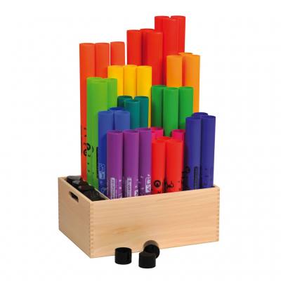 Boomwhackers-Gruppensatz mit oder ohne Aufbewahrungsbox