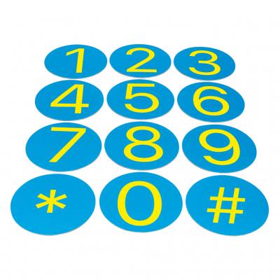 Bodenkreise Zahlen 0–9